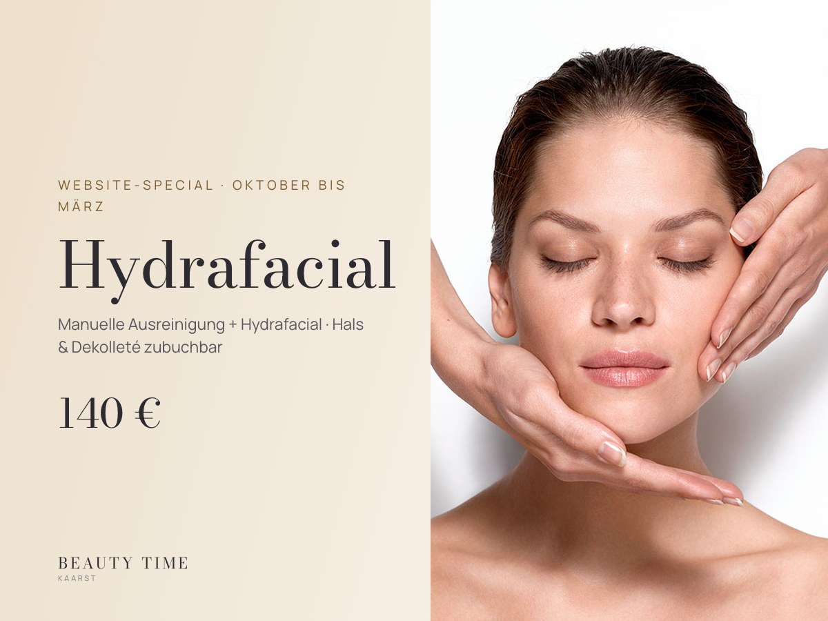 Hydrafacial bei Beauty Time in Kaarst – Website-Special Oktober bis März, 140 €